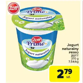 Carrefour Jogurt naturalny primo zott oferta