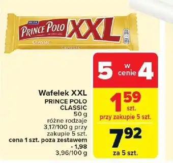 Carrefour Wafelek xxl prince polo classic oferta