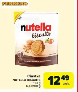 Carrefour Ciastka nutella biscuits oferta