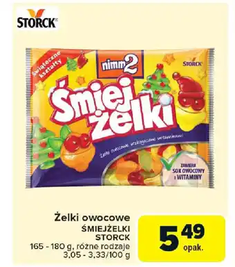 Carrefour Żelki owocowe śmiejżelki storck oferta