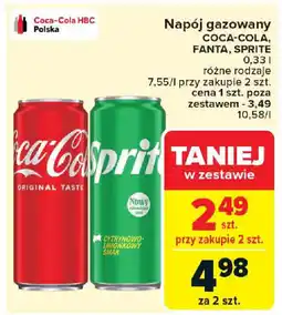 Carrefour Napój gazowany coca-cola, fanta, sprite oferta