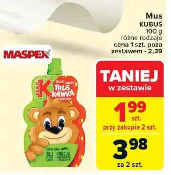 Carrefour Mus kubuś oferta