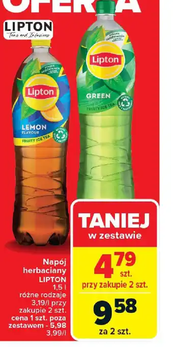 Carrefour Napój herbaciany lipton oferta