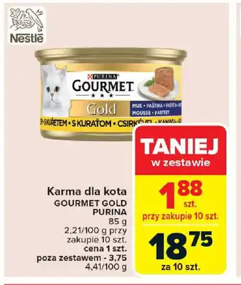 Carrefour Karma dla kota gourmet gold purina oferta