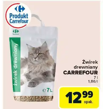 Carrefour Żwirek drewniany carrefour oferta