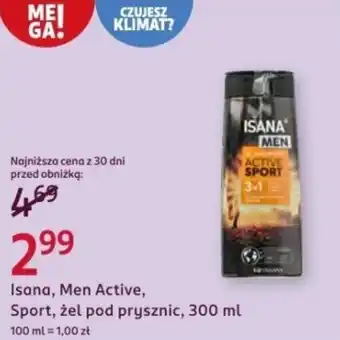 Rossmann Isana, Men Active, Sport, żel pod prysznic, 300 ml oferta