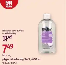 Rossmann Isana, płyn micelarny 3w1 oferta