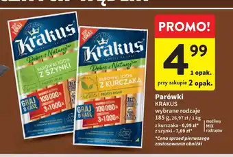 Intermarche Parówki z kurczaka dobre z natury Krakus animex oferta