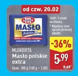 ALDI Masło ekstra Mlekovita masło polskie oferta