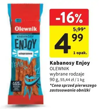 Intermarche Kabanosy wieprzowe Olewnik enjoy! oferta