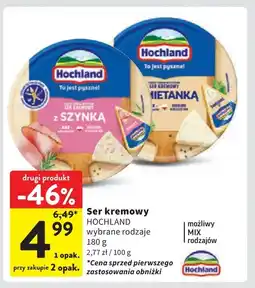 Intermarche Ser topiony śmietankowy Hochland oferta