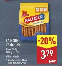 ALDI Paluszki słone Lajkonik paluszki oferta