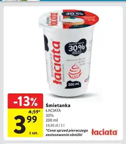 Intermarche Śmietana 30% Łaciata Łaciate oferta