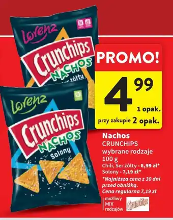 Intermarche Chipsy solone Crunchips nachos oferta