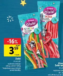 Intermarche Żelki stiksss truskawkowe Intermarche o la la! oferta