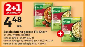 Auchan Spaghetti 4 sery z brokułami Knorr fix oferta