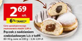 Auchan Pączek z nadzieniem czekoladowym oferta