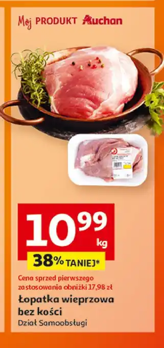 Auchan Łopatka wieprzowa bez kości Auchan oferta