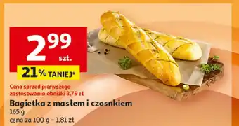 Auchan Bagietka z masłem czosnkowym oferta