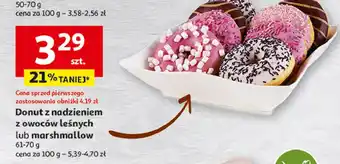 Auchan Donut marshmallow owoce leśne oferta