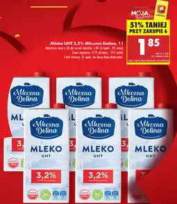 Biedronka Mleko UHT 3.2% Mleczna Dolina oferta