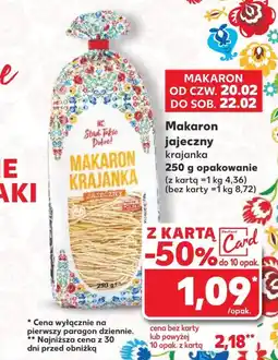 Kaufland Makaron K-Stąd Takie Dobre oferta