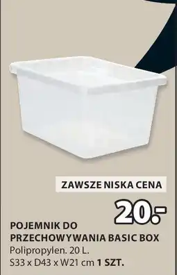 JYSK Pojemnik do przechowywania basic box oferta