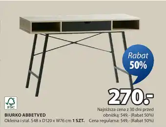 JYSK Biurko abbetved oferta