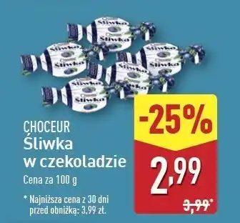 ALDI Śliwki w czekoladzie Choceur oferta