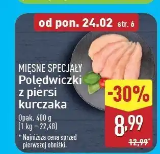 ALDI Polędwiczki z piersi kurczaka Mięsne Specjały Zawsze Świeże (Aldi) oferta