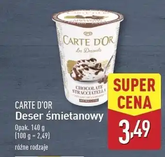 ALDI Deser śmietankowy chocolate straciatella Algida Carte D'or Les Desserts oferta