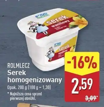 ALDI Serek waniliowy Rolmlecz oferta