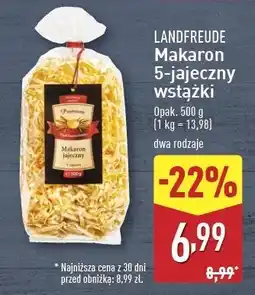 ALDI Makaron jajeczny klasyczny Landfreude oferta