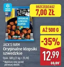 ALDI Klopsiki szwedzkie Jack's Farm oferta