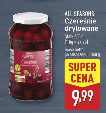 ALDI Czereśnie drylowane All Seasons oferta