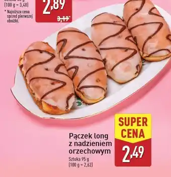 ALDI Pączek long z nadzieniem orzechowym oferta