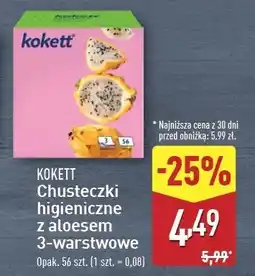 ALDI Chusteczki uniwersalne 3-warstwowe Kokett oferta