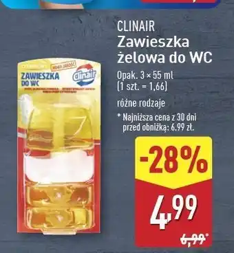 ALDI Zawieszka do wc cytryna Clinair oferta