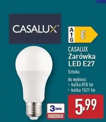 ALDI Żarówka led e27 4.2w Casalux oferta