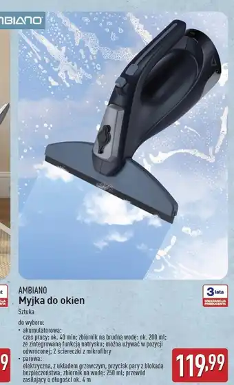 ALDI Myjka do okien elektryczna Ambiano oferta