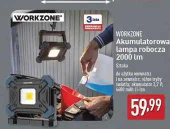 ALDI Lampa akumulatorowa 2000lm Workzone oferta