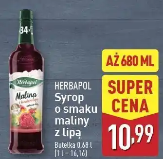 ALDI Syrop malina z kwiatem lipy Herbapol Owocowa Spiżarnia oferta