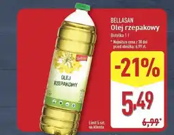 ALDI Olej rzepakowy Bellasan oferta