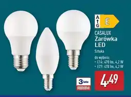 ALDI Żarówka led świeczka e14 4.2w Casalux oferta