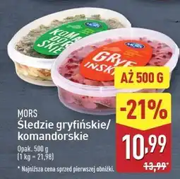 ALDI Filety śledziowe komandorskie Mors Ryby oferta