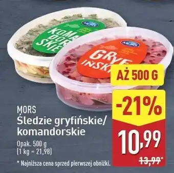 ALDI Filety śledziowe komandorskie Mors Ryby oferta