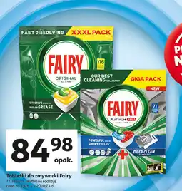 Auchan Tabletki do zmywarki Fairy Platinum Plus oferta