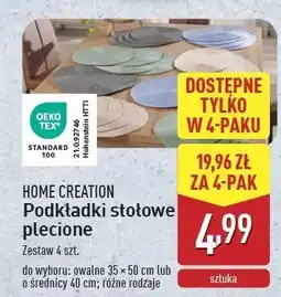 ALDI Podkładki stołowe plecione Home Creation oferta