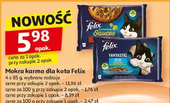 Auchan Karma dla kota wiejskie smaki Purina Felix Sensations Sauces oferta