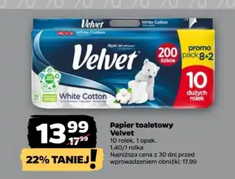 Netto Papier toaletowy white cotton Velvet Excellence oferta